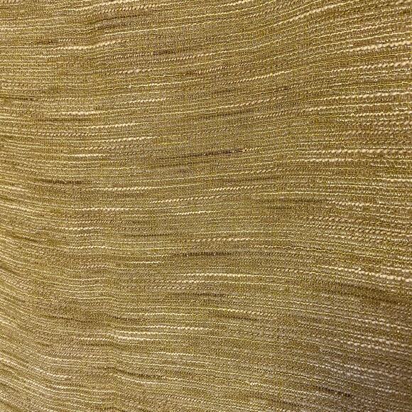 Badgley Mischka Gold Linen Sparkle Boucle Skirt Sz 8 - Picture 3 of 5